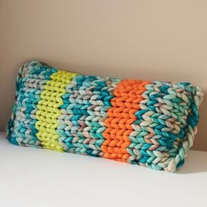 Anthropologie Chunky Knit Wool Pillow - New/Unused